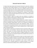 Educación financiera en México.