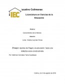 Ensayo: Aportes de Piaget a la educación: hacia una didáctica socio-constructivista.