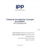 Trabajo de Investigación “Concepto de actitudes”
