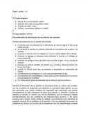 Procedimiento de fabricación de un extintor de incendio.