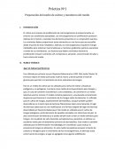 Preparación del medio de cultivo y monitoreo del medio.