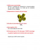 Tarea de porcentajes.