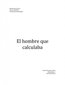 El hombre que calculaba - resumen.. Página 1