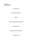 Trabajo 3C FILOSOFÍA Y SOCIOLOGÍA DE LA EDUCACIÓN