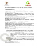 Reglamento y normas.