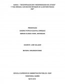 DESCENTRALIZACION Y MODERNIZACION DEL ESTADO.