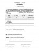 Acta de entrega y/o empalme