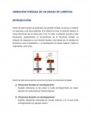 VIBRACIÓN FORZADA DE UN GRADO DE LIBERTAD