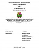 MURAL EN EL CENTRO EDUCACION INICIAL “MENCA DE LEONI”