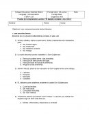 Prueba de Comprensión Lectora “El Quijote contado a los niños”