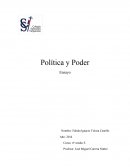 Política y Poder Ensayo