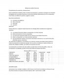 Método de análisis financiero Procedimiento de aumentos y disminuciones