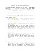 Contrato de compravente mercantil.