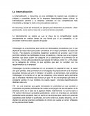 La internalización,