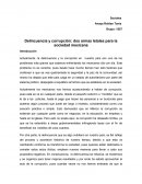 Delincuencia y corrupción: dos armas letales para la sociedad mexicana