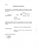 PRESUPUESTOS PROCESALES.