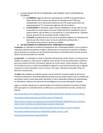 CUALES SERIAN TRES DE LOS PROBLEMAS MAS GRANDES QUE SE EVIDENCIAN EN COLOMBIA?. Página 1