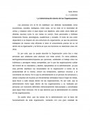 LA ADMINISTRACION DENTRO DE LAS ORGANIZACIONES.