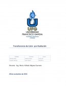 Tema- Transferencia de Calor por Radiación