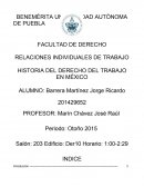 HISTORIA DEL DERECHO DEL TRABAJO EN MÉXICO.