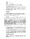 Demanda de Policia - Nulidad