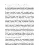 Mi aporte para la solución del conflicto armado en Colombia