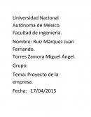 Un Proyecto de Economia