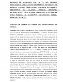 DEMANDA DE ALIMENTOS POR LA VIA DEL PROCESO DECLARATIVO ABREVIADO NO DISPOSITIVO