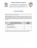 Acta de junta de aclaraciones