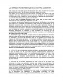 LAS EMPRESAS TRANSNACIONALES EN LA INDUSTRIA ALIMENTARIA