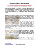 IMPORTANCIA DEL PERIODISMO Y LOS MEDIOS DE COMUNICACIÓN EN EL PAIS,