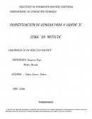 Planificación para segundo ciclo " lA NOTICIA"