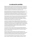 La educación prohíba