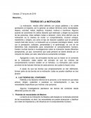 Teorias de la motivacion. La motivación, resulta difícil definirla con pocas palabras