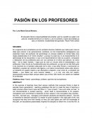 PASIÓN EN LOS PROFESORES