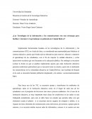 Las Tecnologías de la información y las comunicaciones.