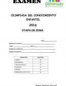 EXAMEN . OLIMPIADA DEL CONOCIMIENTO INFANTIL