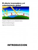 El efecto invernadero y el calentamiento global
