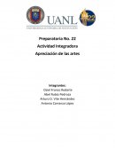 Actividad Integradora. Apreciación de las artes. Remembranzas