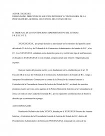 CONTENCIOSO VS ASUNTOS INTERNOS. Página 1