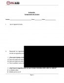 Evaluación Comprensión de Lectura