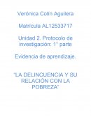 La delincuencia y su relacion con la pobreza