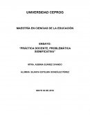 Ensayo practica docente, problemàtica significativa