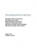 Biotecnología aplicada a la agricultura.