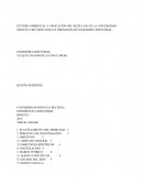 ESTUDIO AMBIENTAL Y APLICACIÓN DEL RECICLAJE EN LA UNIVERSIDAD MANUELA BELTRÁN PARA EL PROGRAMA DE INGENIERÍA INDUSTRIAL.