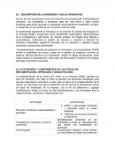 DESCRIPCIÓN DE LA INVERSIÓN Y SUS ALTERNATIVAS