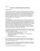 BASES DEL COMPORTAMIENTO INDIVIDUAL .DESAROLLO. CONCLUSION