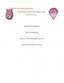 Seminario de Investigación. “Tipos de investigación”.