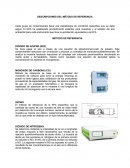 DESCRIPCIONES DEL MÉTODO DE REFERENCIA