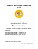 Reporte #1. “Curva Característica del Transistor Bipolar”.